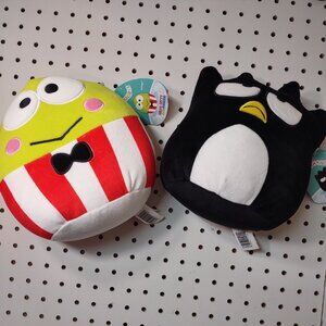 Hello Kitty and Friends Squishmallows, Badtz Maru and Keroppi, Size 8 Inch, NWT